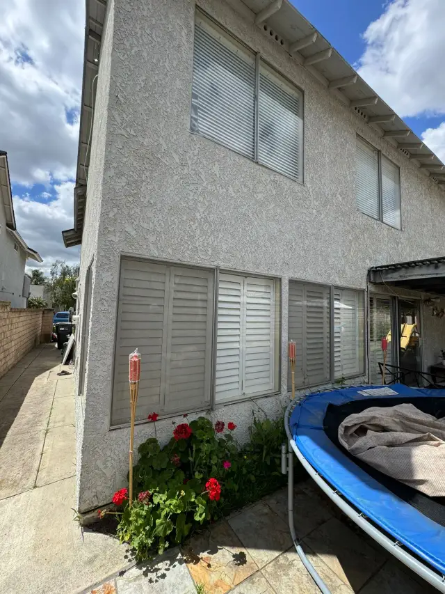 Simi Valley home where we did roofing, windows and doors: windows on both floors and a sliding patio door
